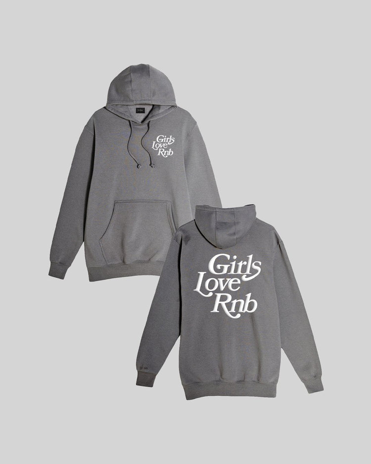 Girls Love Rnb | Puff Print Pullover Hoodie - trainofthoughtcollective