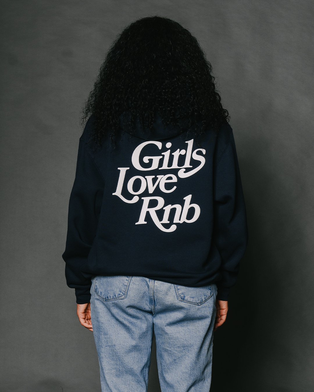 Girls Love Rnb | Puff Print Pullover Hoodie - trainofthoughtcollective
