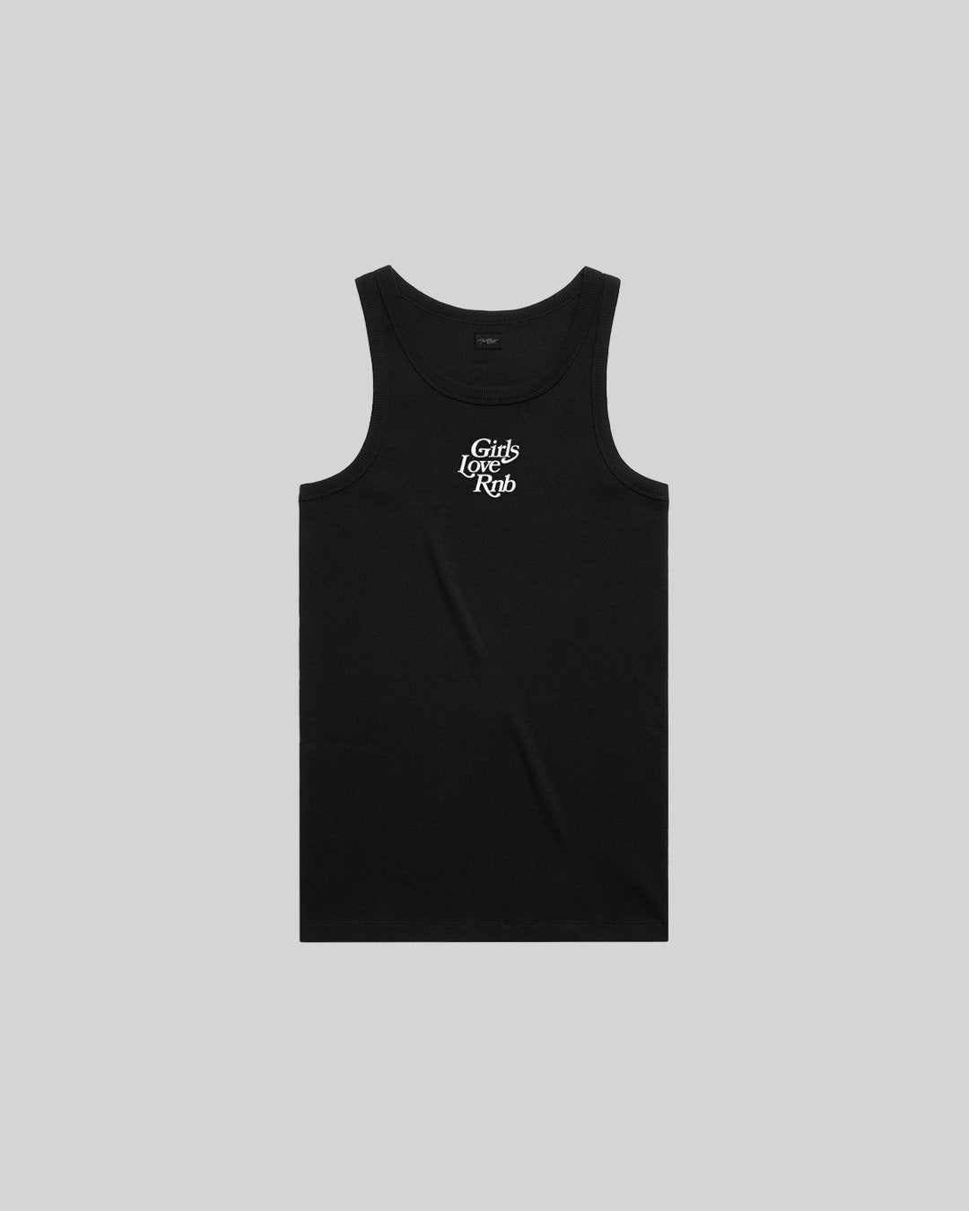 Girls Love Rnb V2 Black Men's Ribbed Tank Top - trainofthoughtcollective