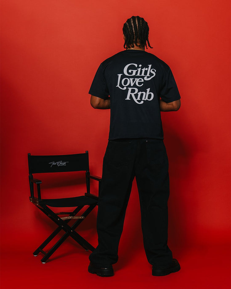 Girls Love Rnb V2 | Cropped Baseball Jersey - trainofthoughtcollective #color_black