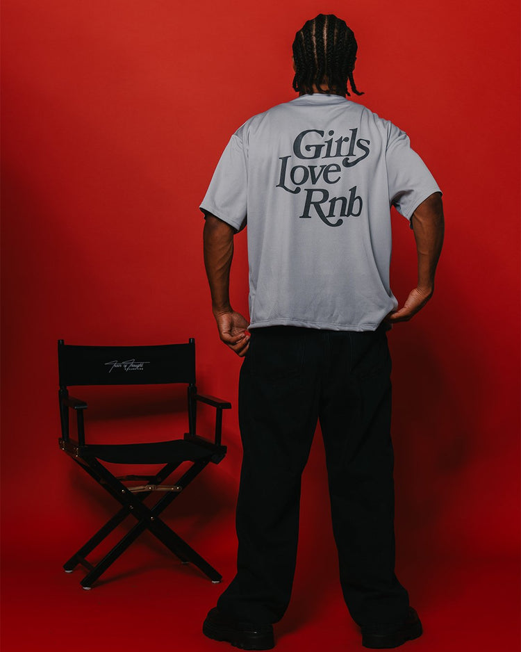 Girls Love Rnb V2 | Cropped Baseball Jersey - trainofthoughtcollective #color_silver