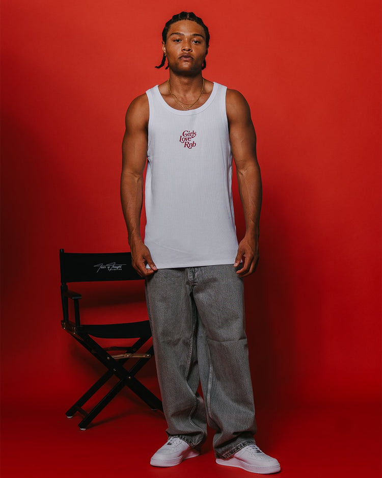 Girls Love Rnb V2 | Men's Ribbed Tank Top - trainofthoughtcollective