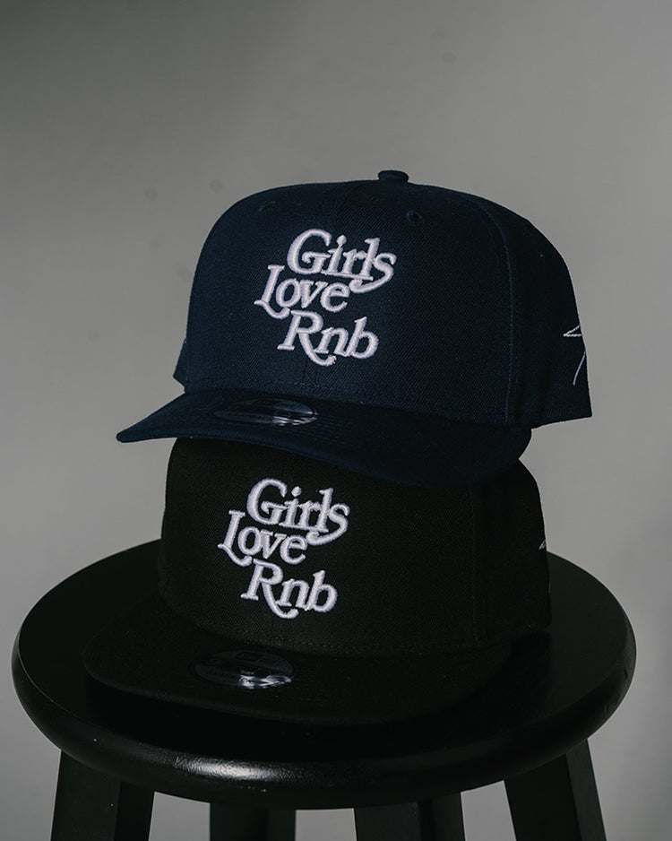 Girls Love Rnb V3 New Era Navy Blue Snapback - trainofthoughtcollective