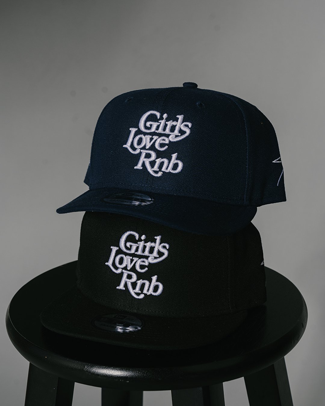 Girls Love Rnb V3 | New Era Snapback - trainofthoughtcollective #color_navy-blue