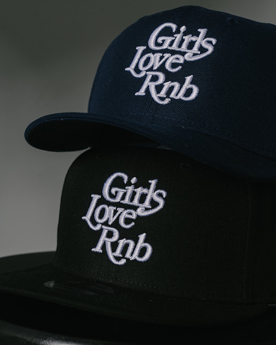 Girls Love Rnb V3 | New Era Snapback - trainofthoughtcollective #color_navy-blue