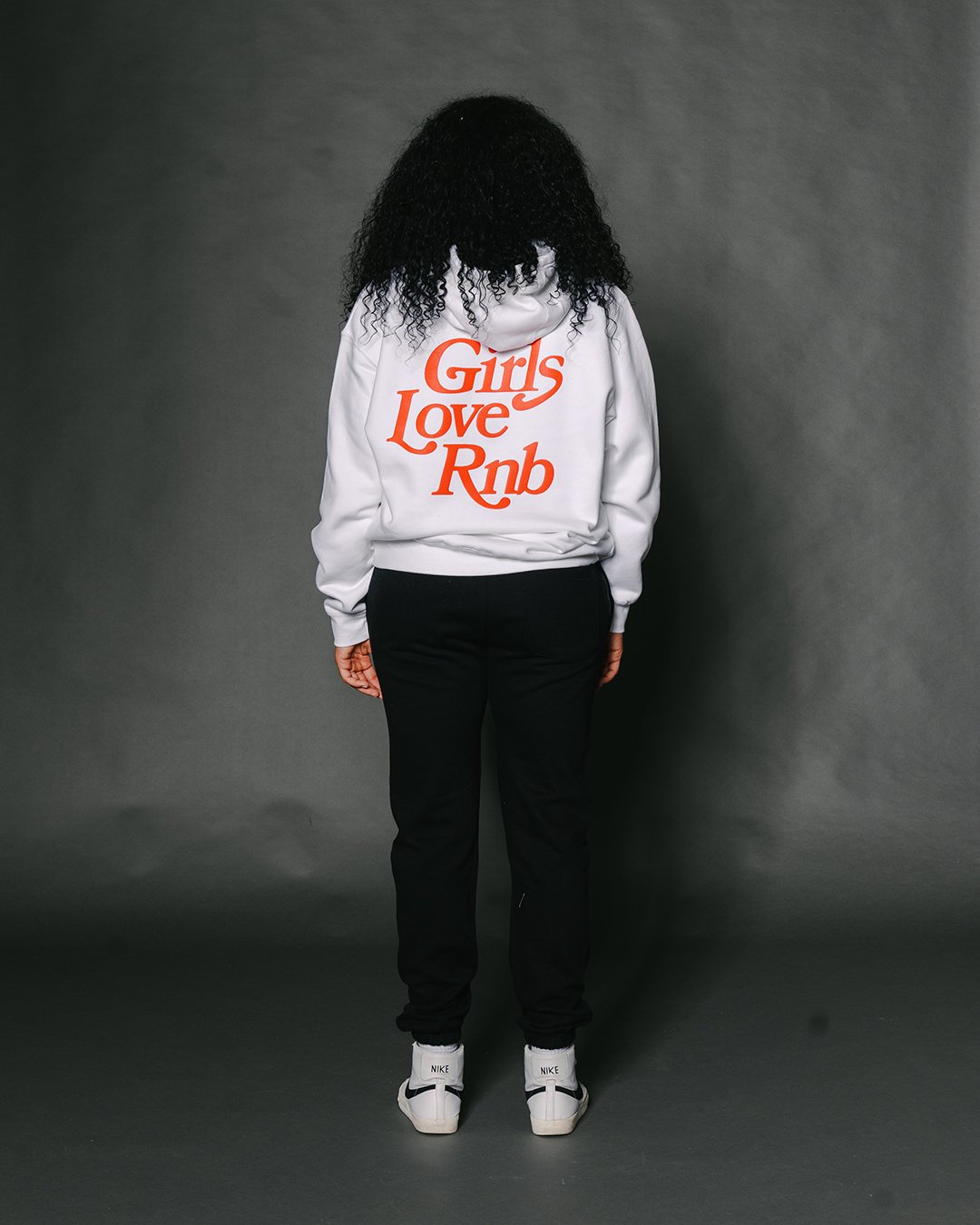 Girls Love Rnb White Hoodie - trainofthoughtcollective