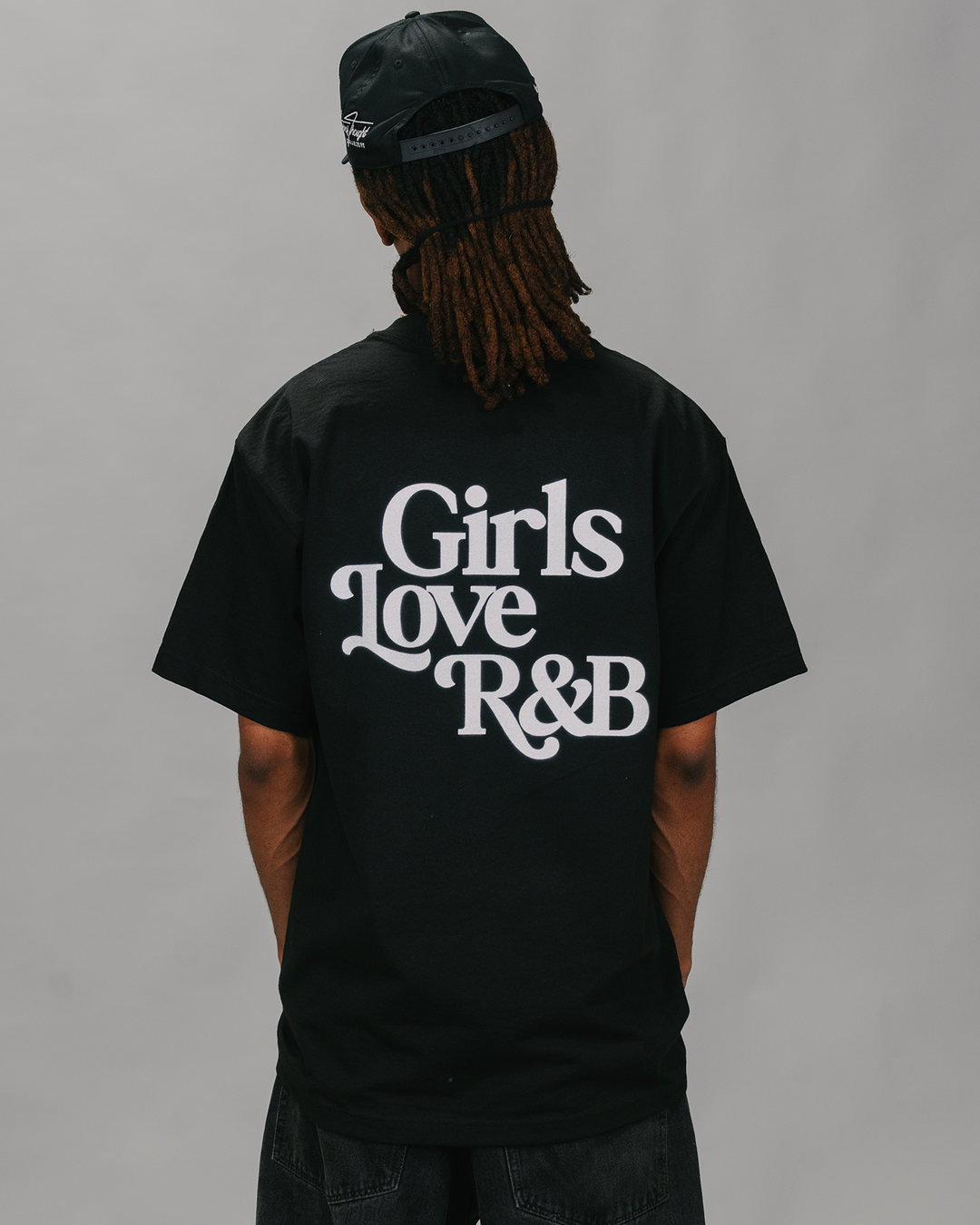 Girls Love R&amp;B V1 | Heavyweight Black Graphic Tee