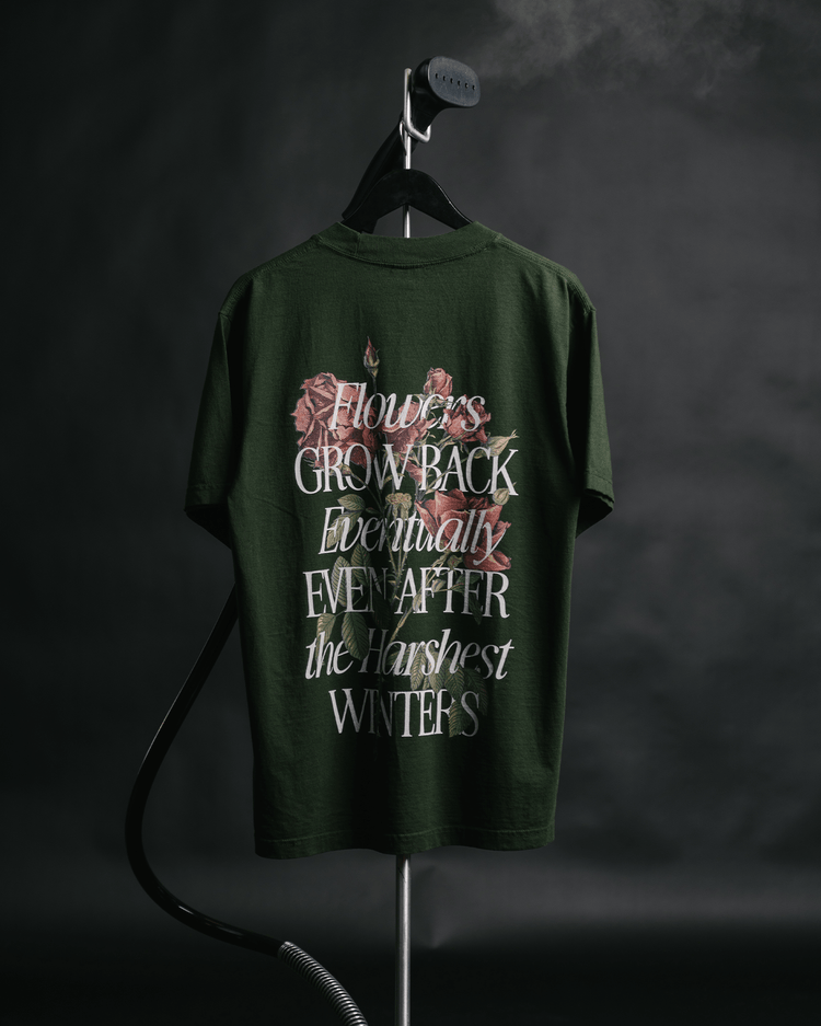 Growth Eventually V2 Green Tee - trainofthoughtcollective