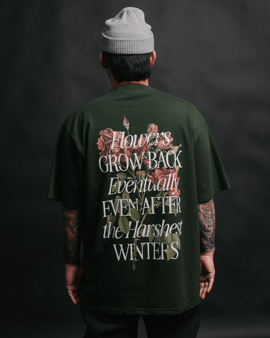 Growth Eventually V2 Green Tee - trainofthoughtcollective