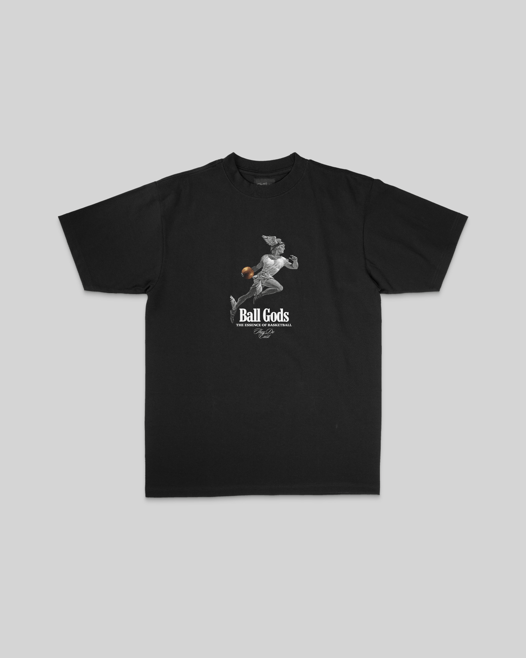 Hermes Ball God Black Tee - trainofthoughtcollective