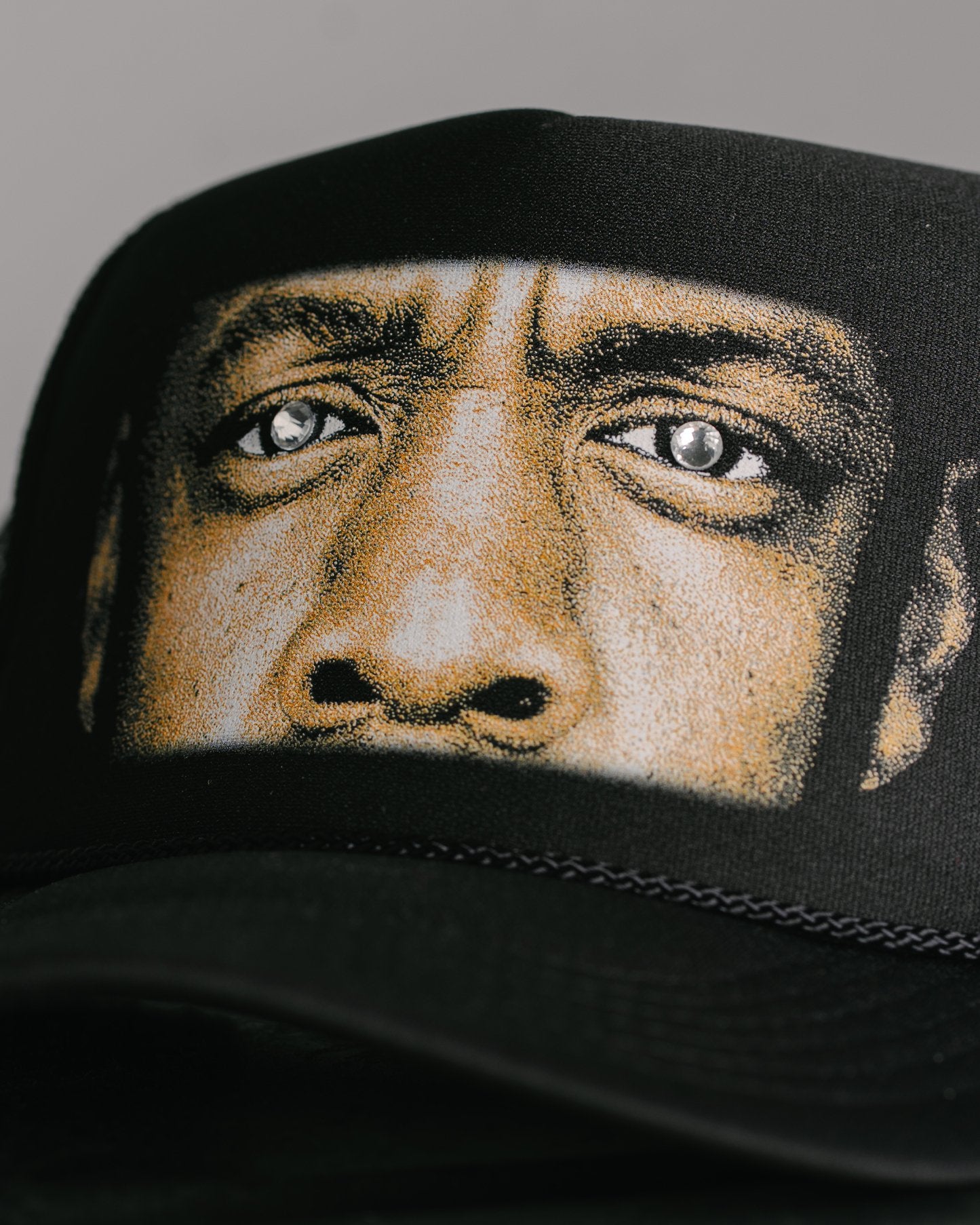 HOV Gem Dept. Black Trucker Hat - trainofthoughtcollective