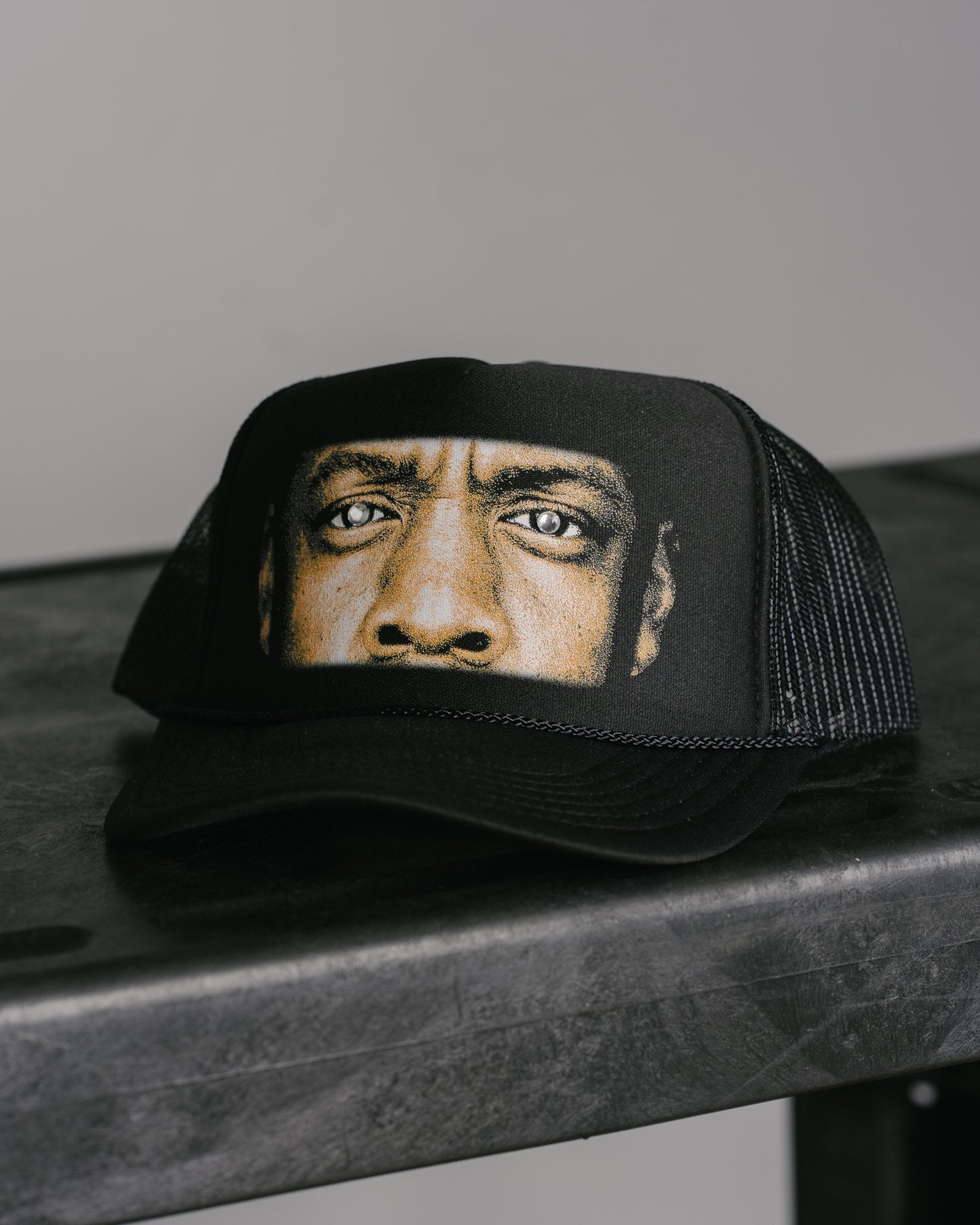 HOV Gem Dept. Black Trucker Hat - trainofthoughtcollective