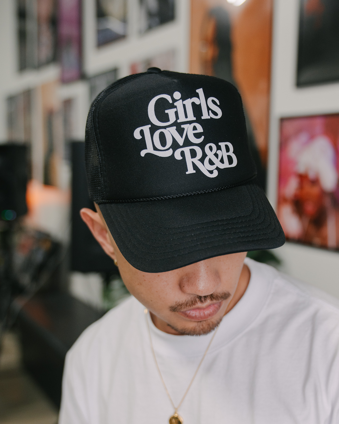 Girls Love R&amp;B V1 | Black Trucker Snapback