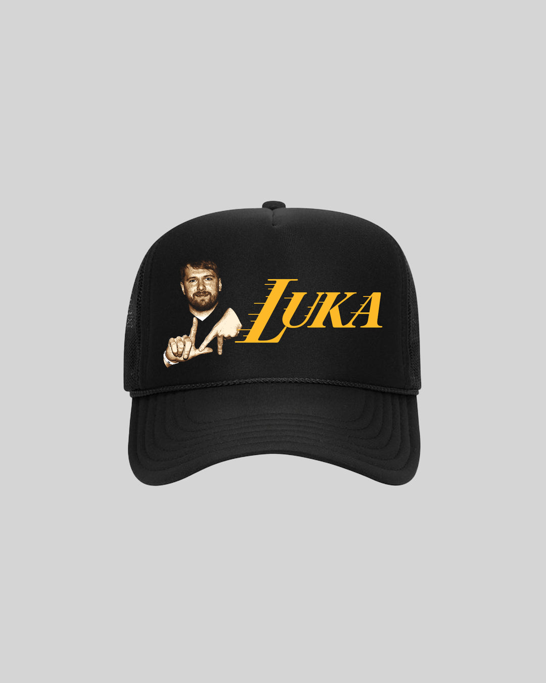 LA Luka Black Trucker - trainofthoughtcollective