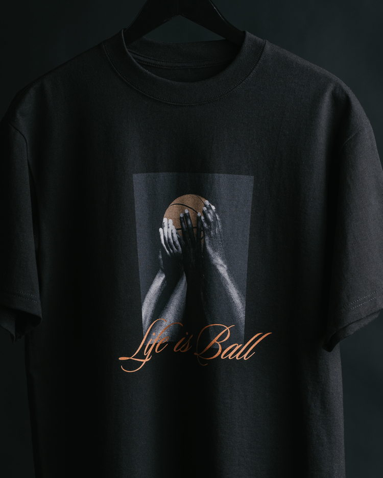 Life is Ball Black Tee - trainofthoughtcollective