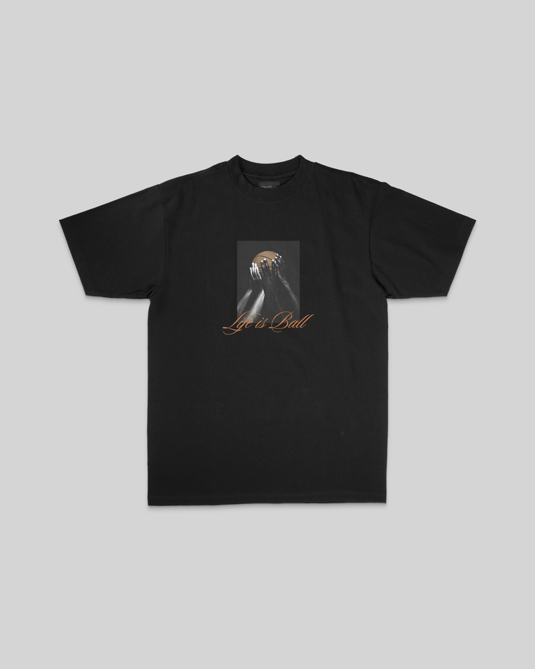 Life is Ball Black Tee - trainofthoughtcollective