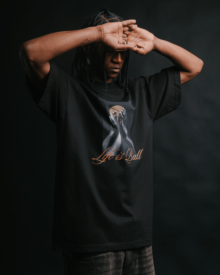 Life is Ball Black Tee - trainofthoughtcollective