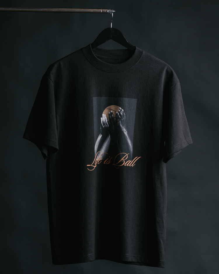 Life is Ball Black Tee - trainofthoughtcollective