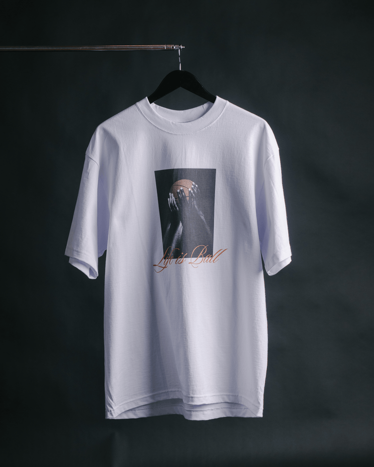 Life is Ball White Tee - trainofthoughtcollective