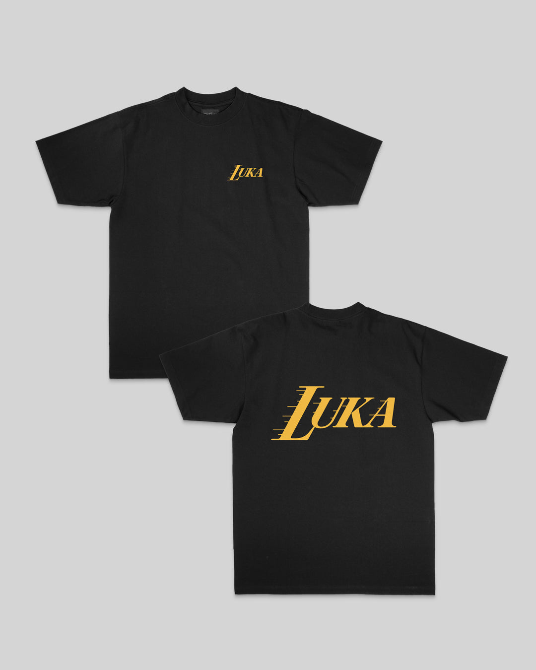 Luka Logo Black Tee - trainofthoughtcollective