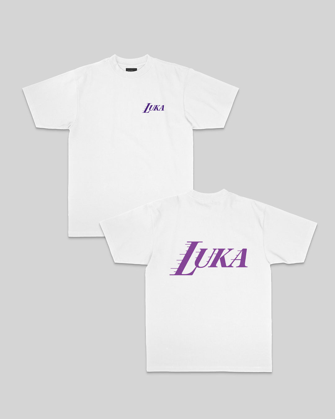 Luka Logo White Tee - trainofthoughtcollective