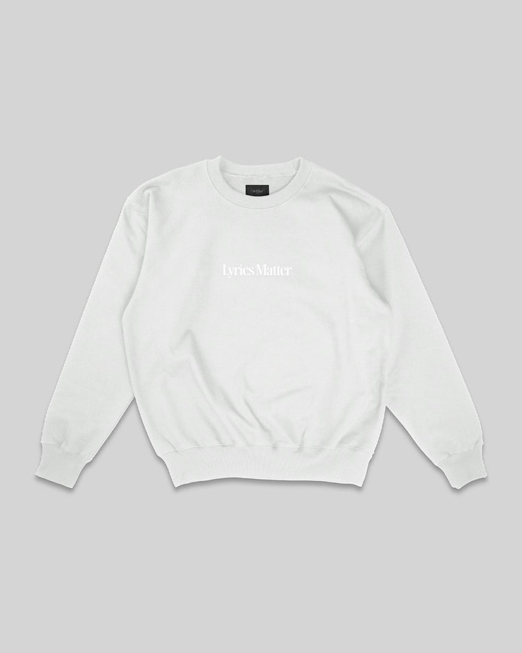 Lyrics Matter Lunar Rock Crewneck Sweatshirt - trainofthoughtcollective