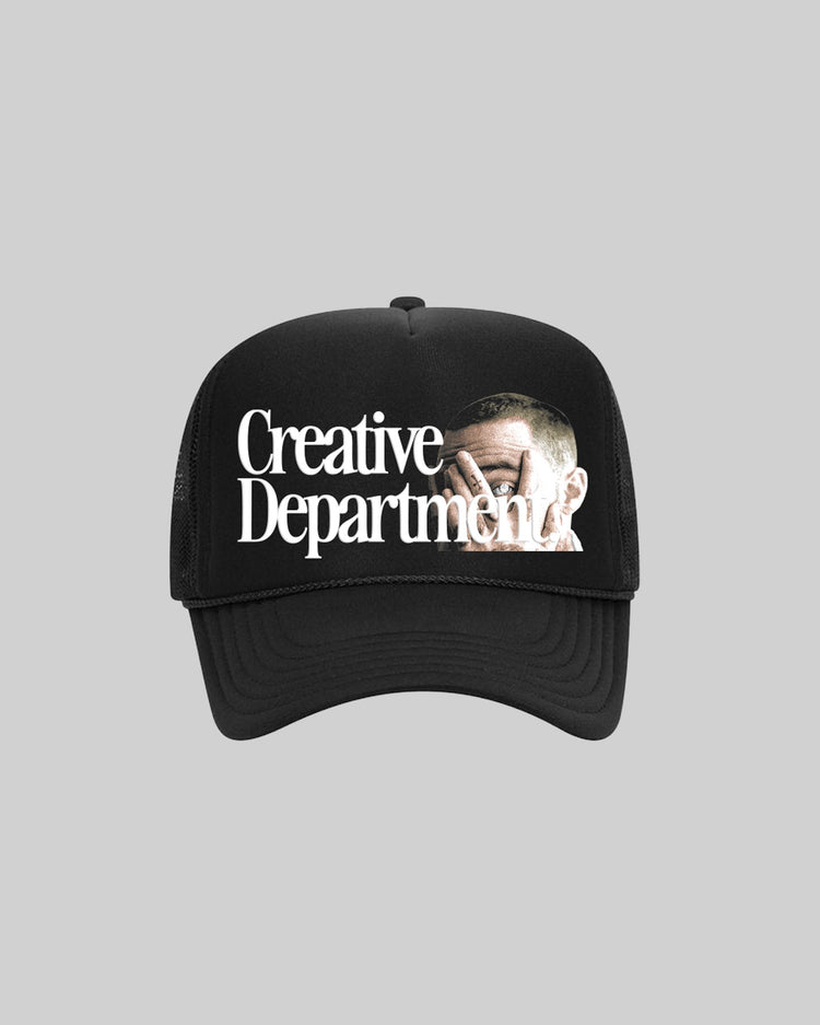 Mac Gem Dept. Black Trucker Hat - trainofthoughtcollective