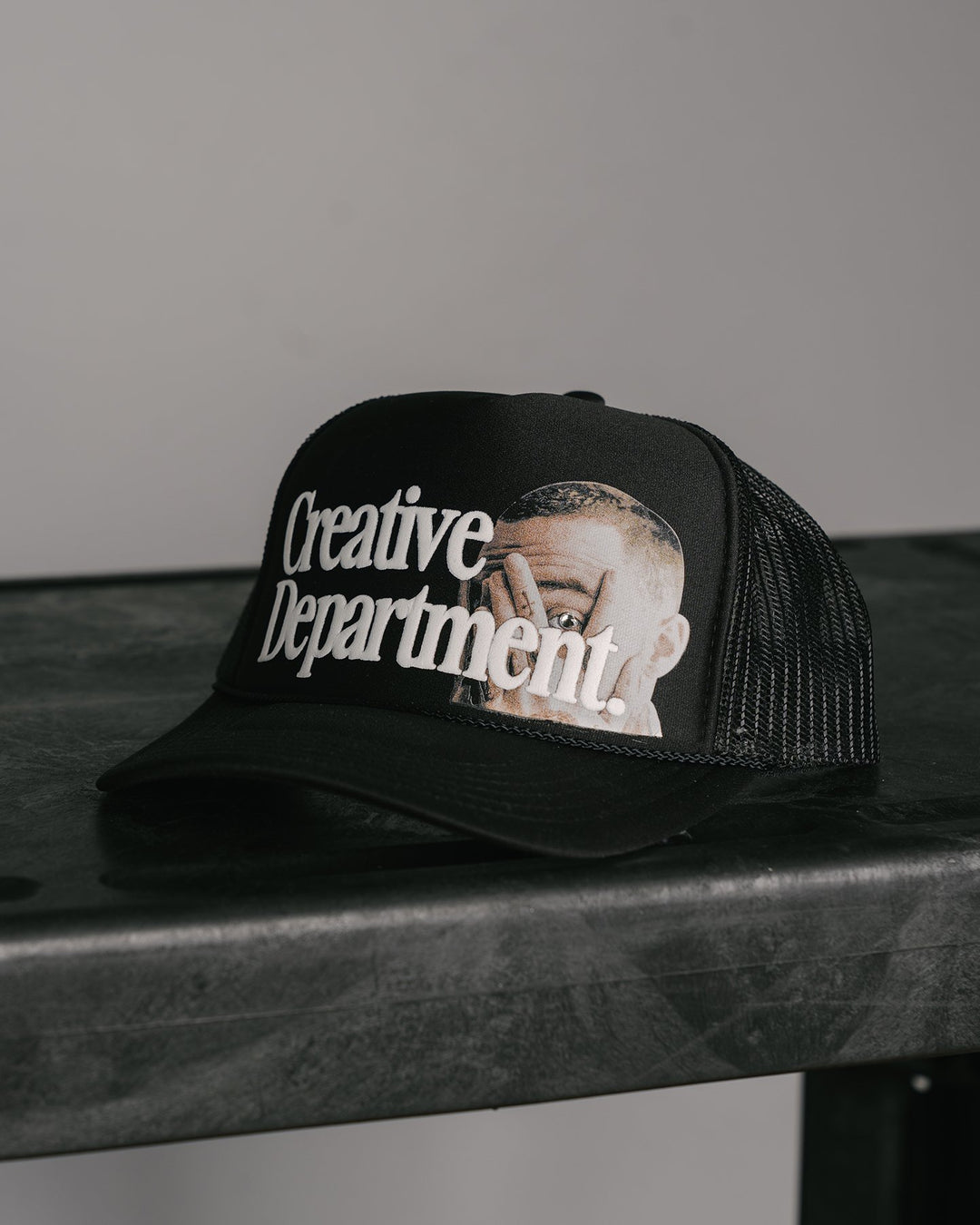 Mac Gem Dept. Black Trucker Hat - trainofthoughtcollective