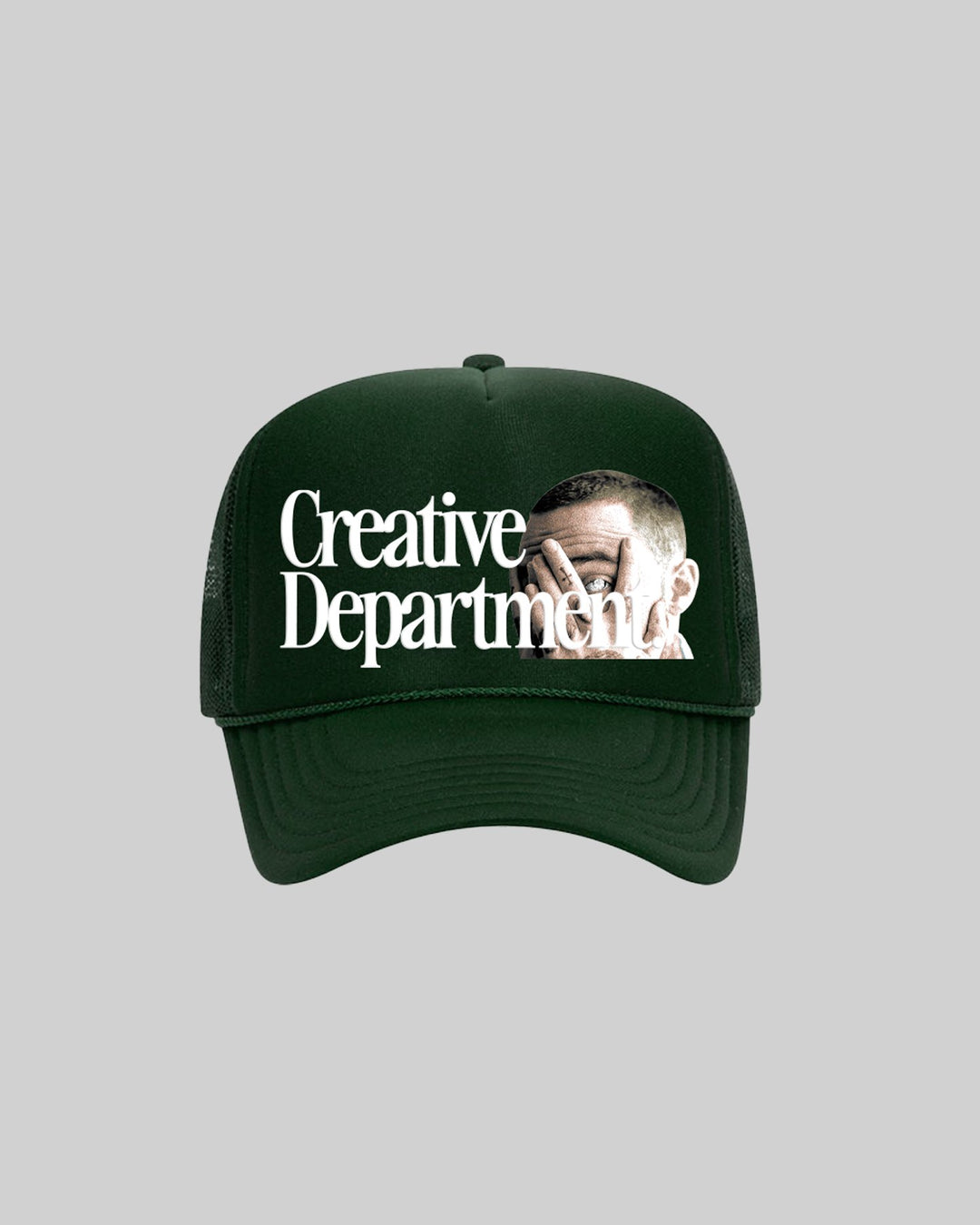 Mac Gem Dept. Dk Green Trucker Hat - trainofthoughtcollective