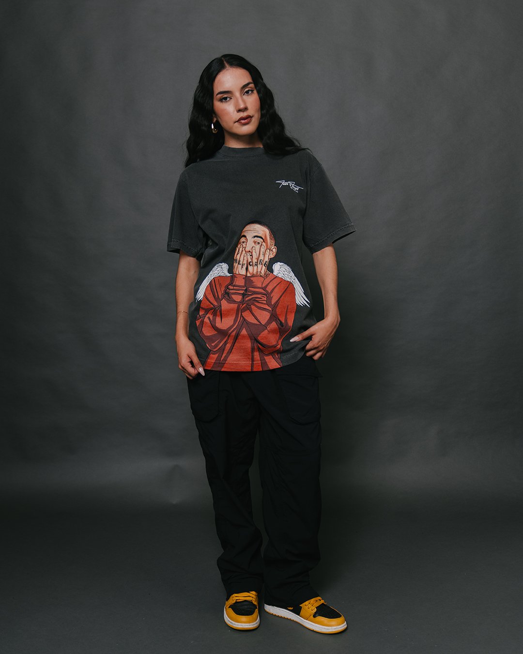 Mac Wings Oversized Big Face Shadow Shirt - trainofthoughtcollective