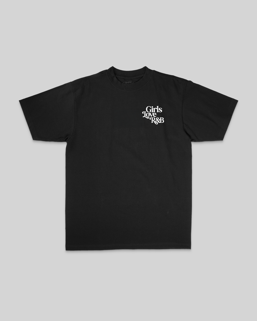 Girls Love R&amp;B V1 | Heavyweight Black Graphic Tee