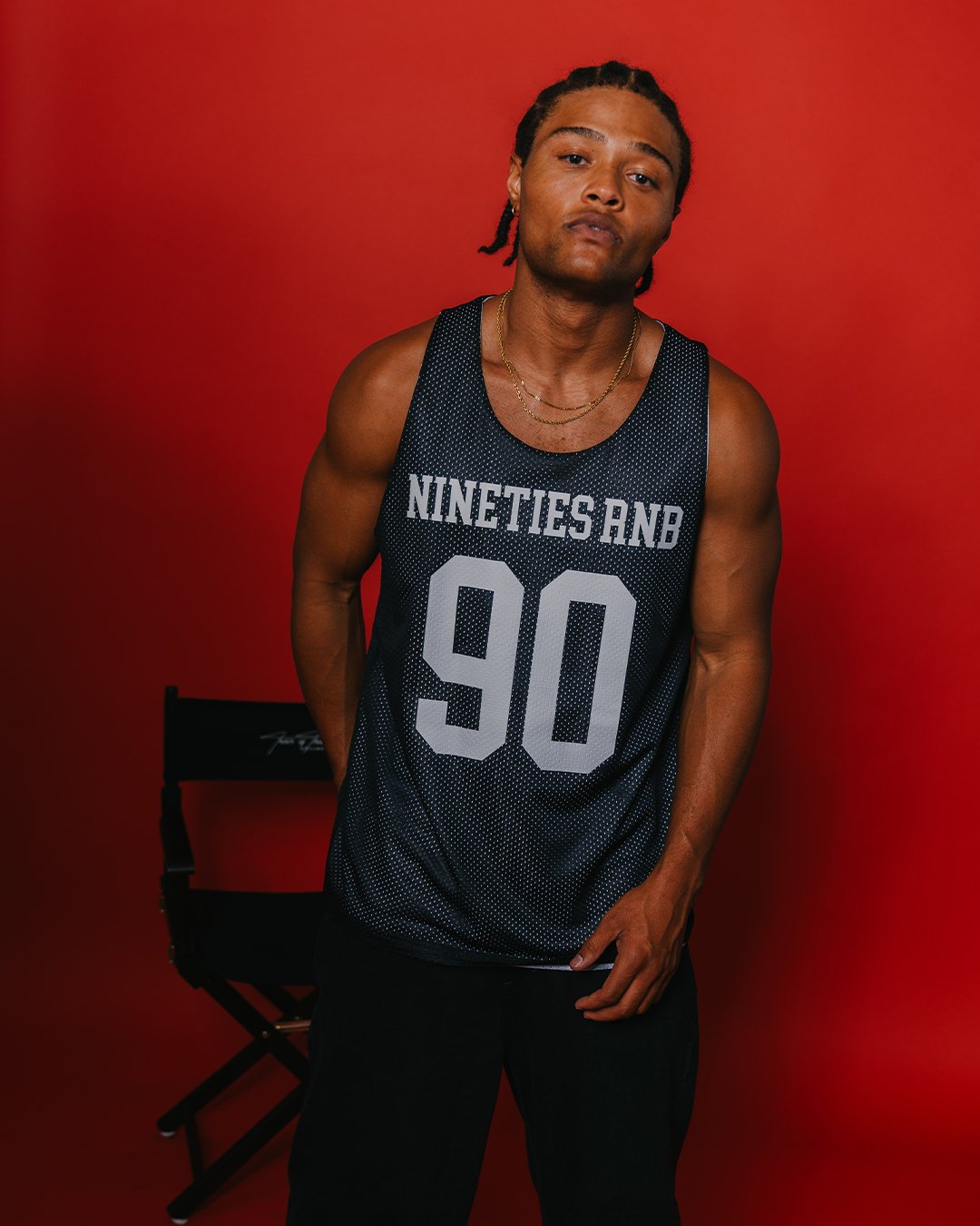 Nineties Rnb Every Morning Black Reversible Mesh Basketball Jersey - trainofthoughtcollective