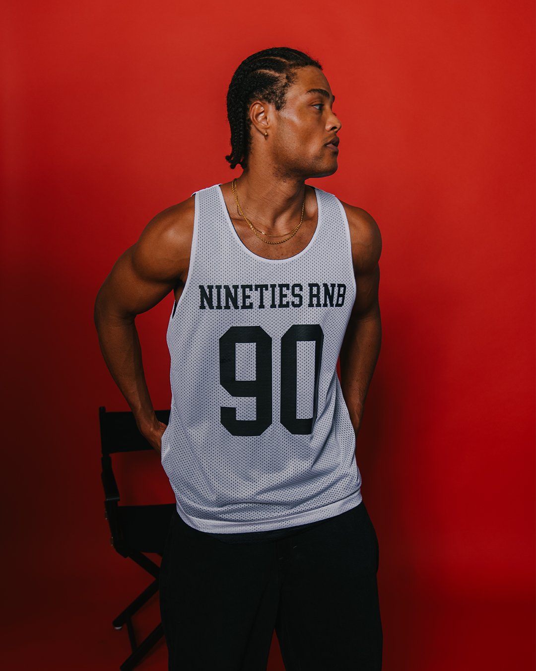 Nineties Rnb Every Morning Black Reversible Mesh Basketball Jersey - trainofthoughtcollective