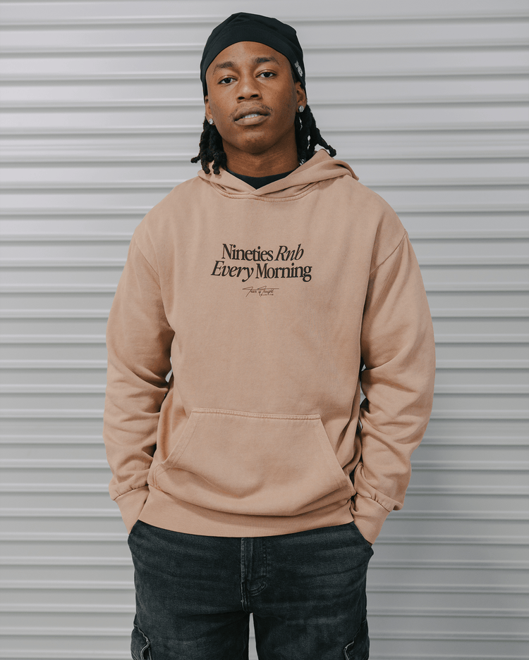 Nineties Rnb Every Morning Mushroom Hoodie - trainofthoughtcollective