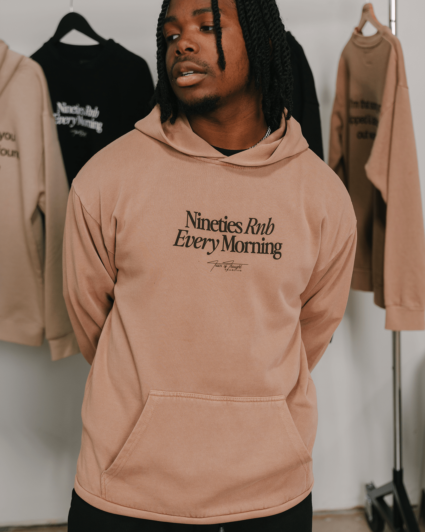 Nineties Rnb Every Morning Mushroom Hoodie - trainofthoughtcollective