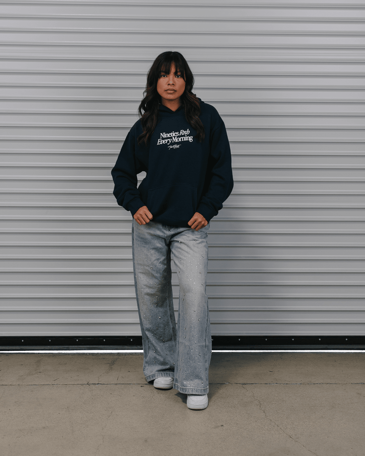 Nineties Rnb Every Morning | Urban Hoodie - trainofthoughtcollective