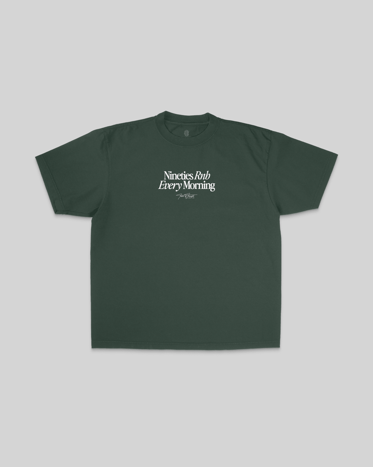 Nineties Rnb Every Morning V2 | Oversized Graphic Tee - trainofthoughtcollective