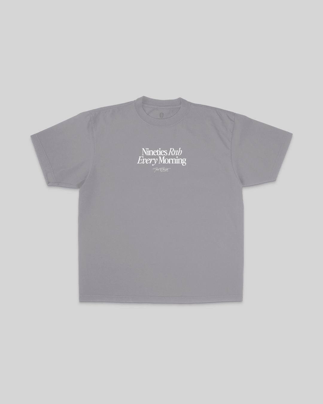 Nineties Rnb Every Morning V2 | Oversized Graphic Tee - trainofthoughtcollective 