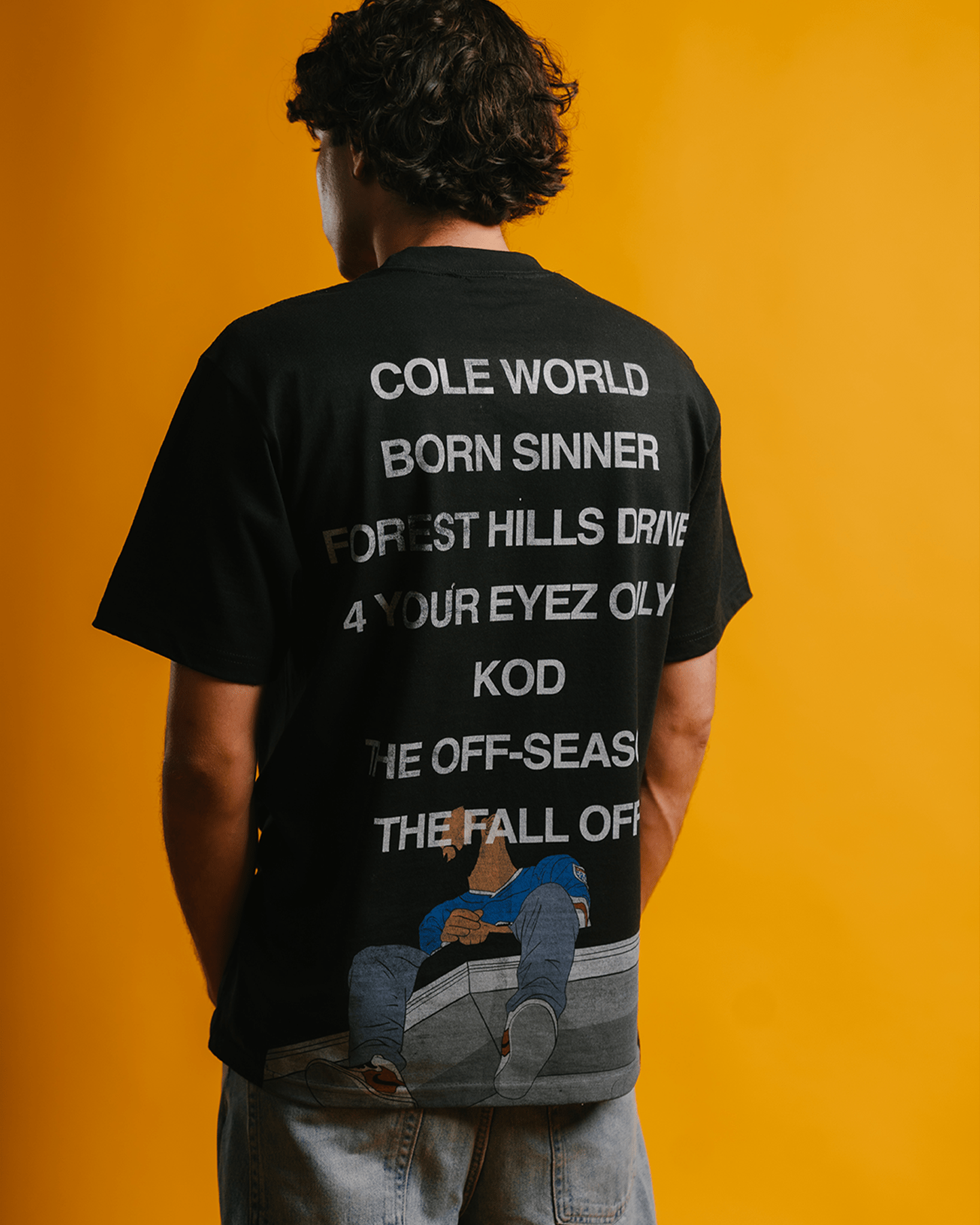 No Face COLE Black Tee - trainofthoughtcollective