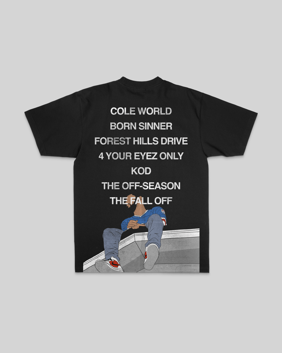 No Face COLE Black Tee - trainofthoughtcollective