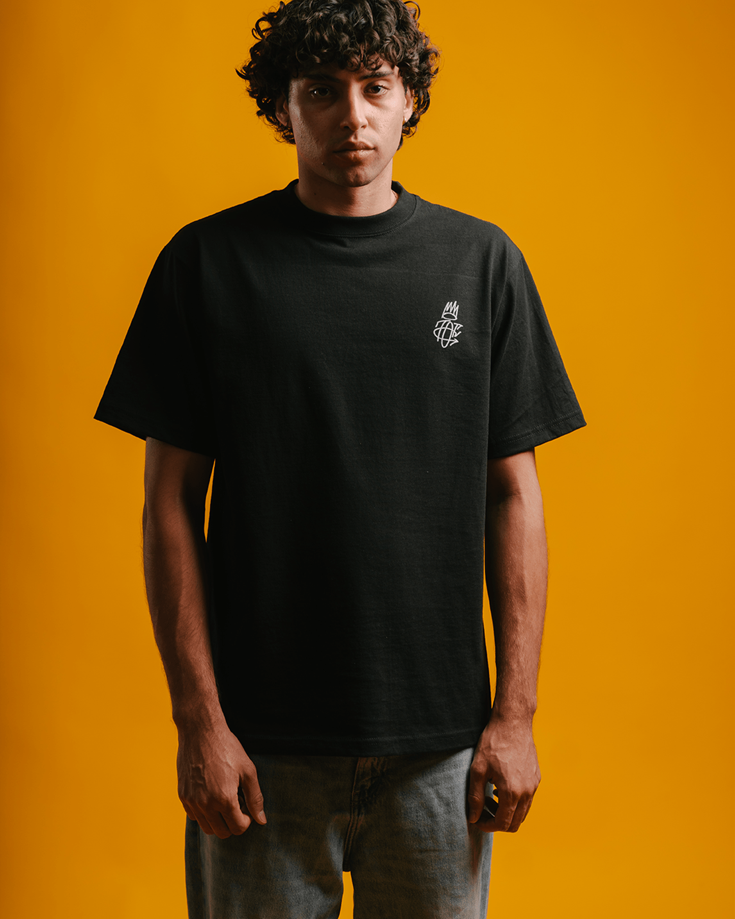 No Face COLE Black Tee - trainofthoughtcollective