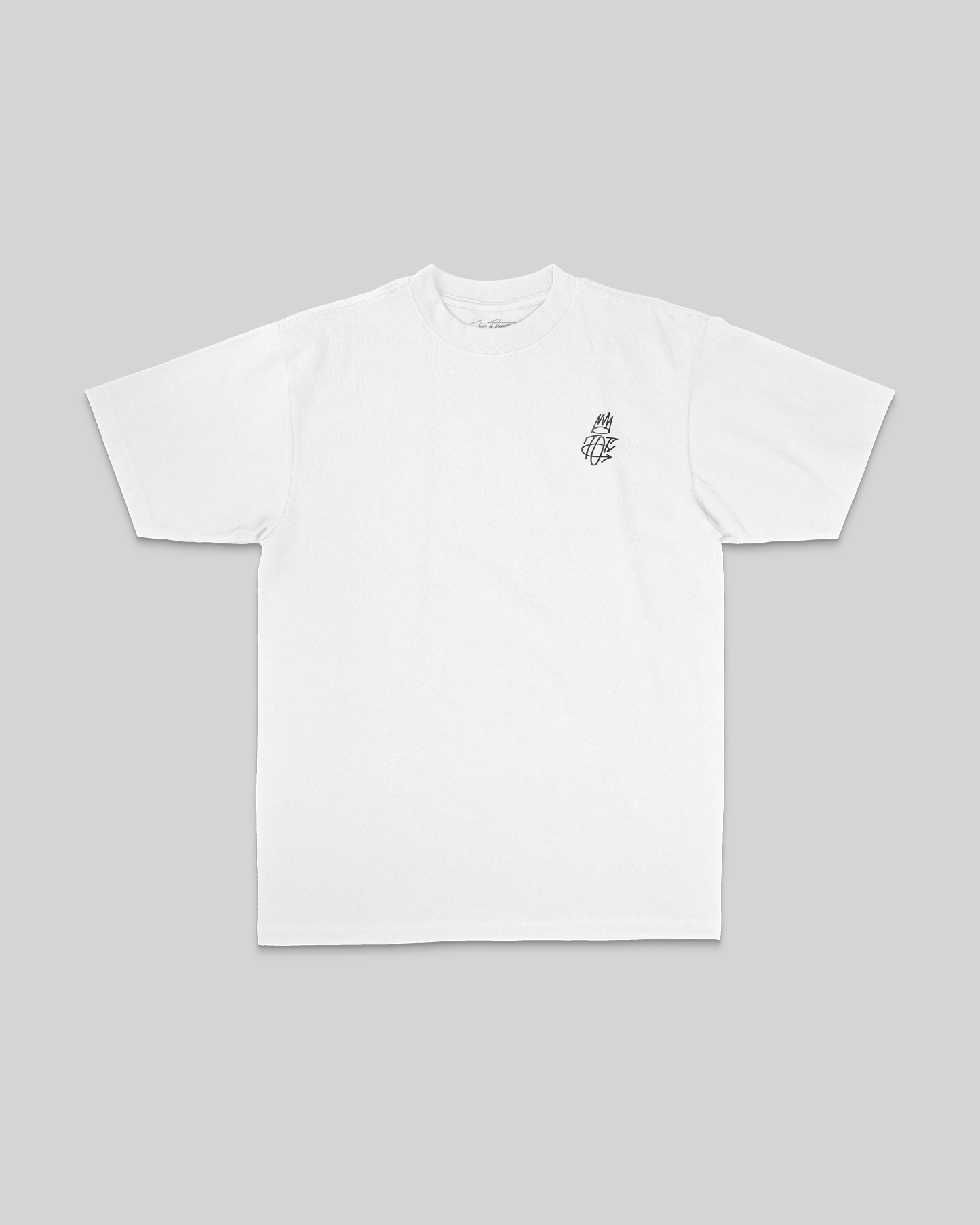No Face COLE White Tee - trainofthoughtcollective