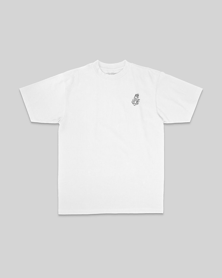 No Face COLE White Tee - trainofthoughtcollective