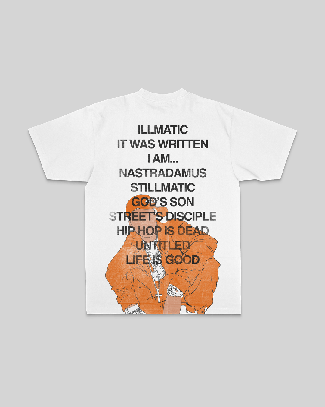 No Face NAS White Tee - trainofthoughtcollective