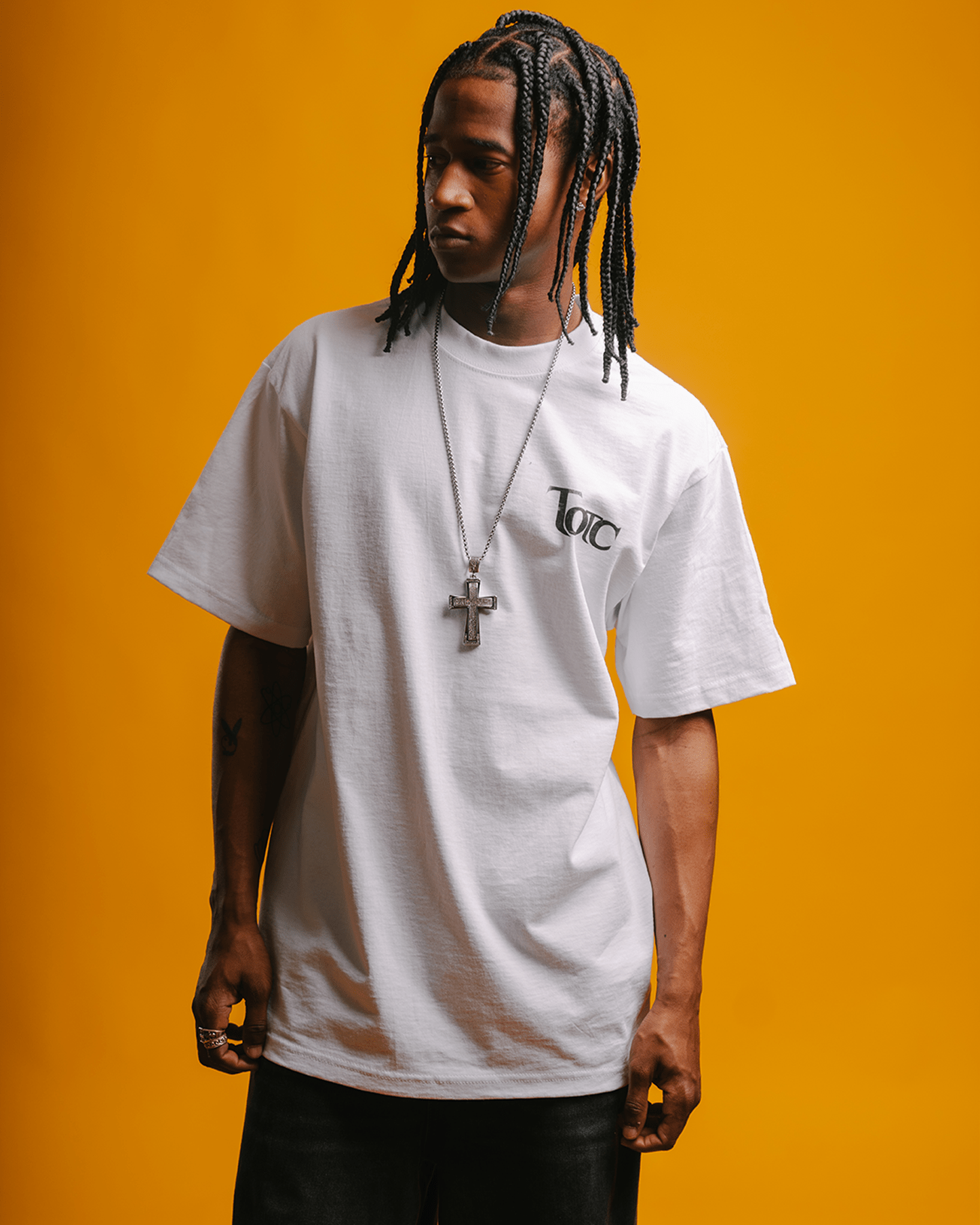 No Face NAS White Tee - trainofthoughtcollective