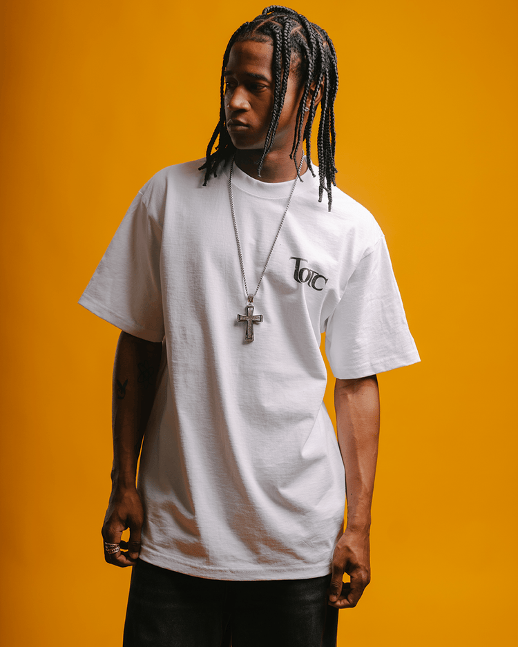 No Face NAS White Tee - trainofthoughtcollective