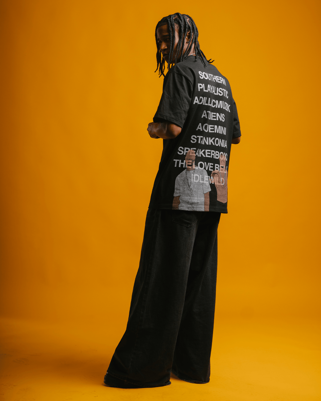 No Face OUTKAST Black Tee - trainofthoughtcollective