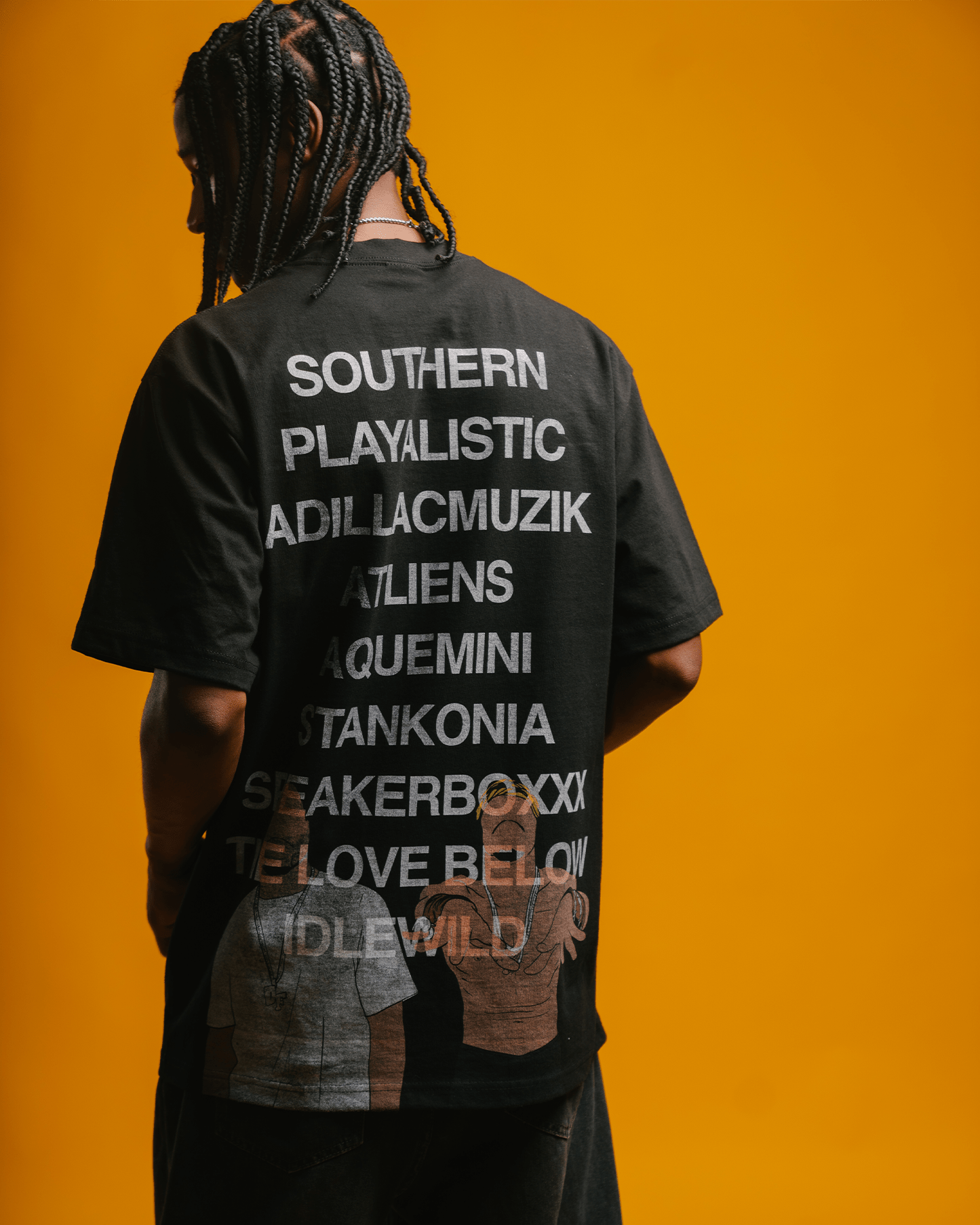 No Face OUTKAST Black Tee - trainofthoughtcollective