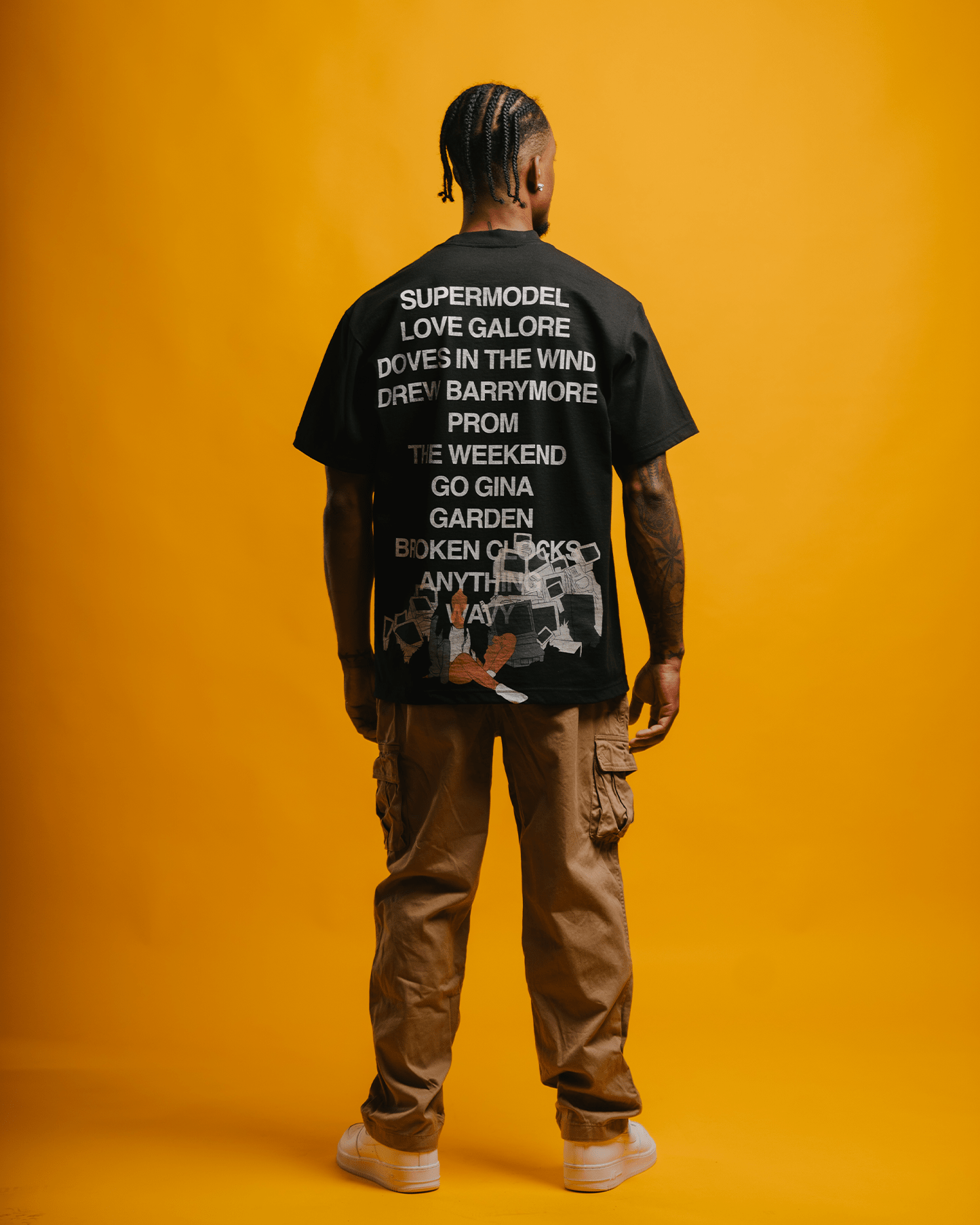 No Face SZA Black Tee - trainofthoughtcollective
