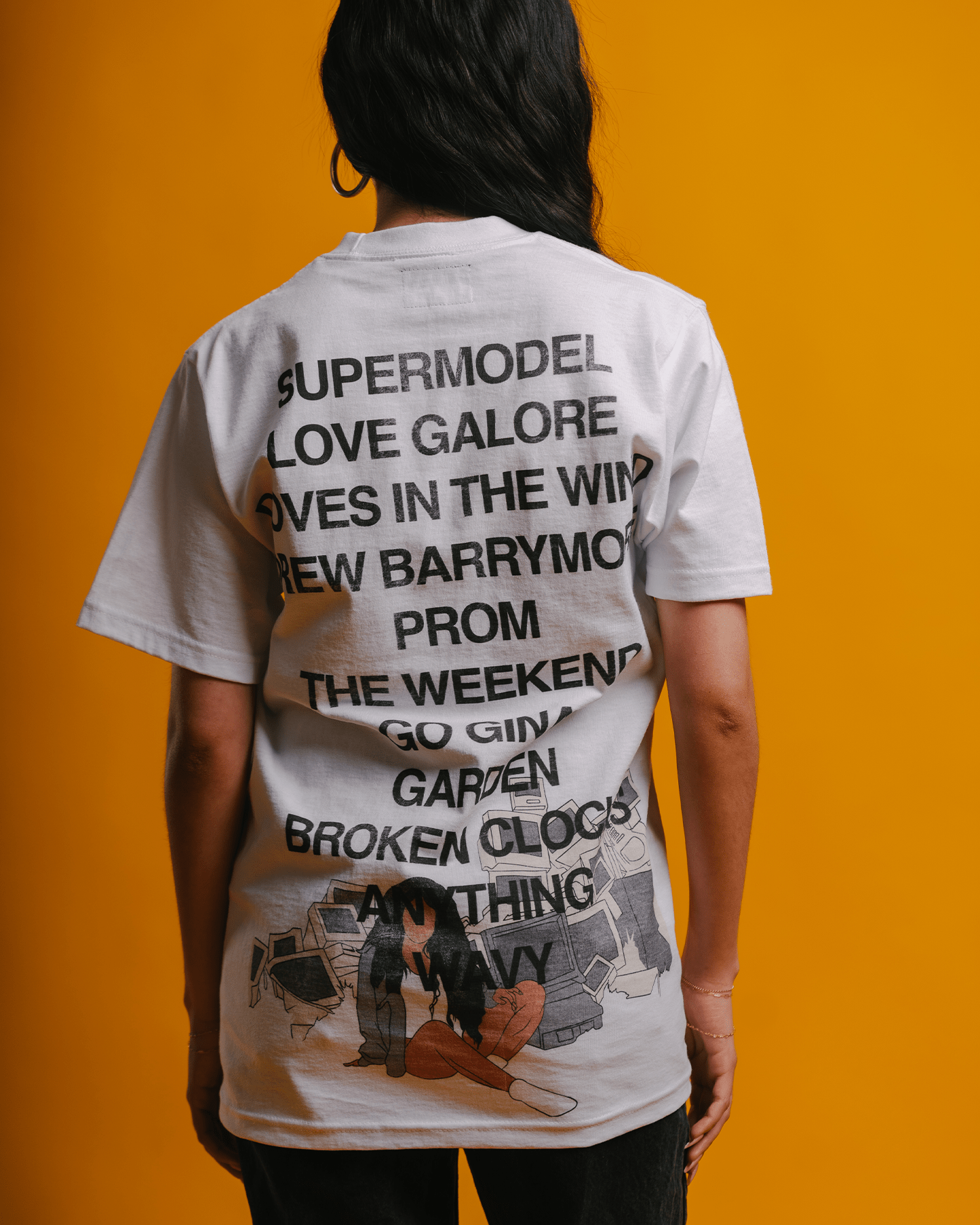 No Face SZA White Tee - trainofthoughtcollective